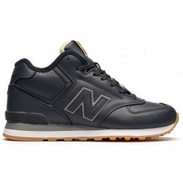 New Balance 574 Mid Leather Black Gum зимние