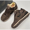New Balance 574 Suede Umber Black зимние