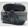 New Balance 574 Mid Suede Dark Cyan Black зимние