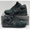 New Balance 574 Mid Suede Dark Cyan Black зимние