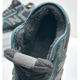 New Balance 574 Mid Suede Dark Cyan Black зимние
