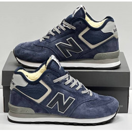 New Balance 574 Mid Navy White зимние