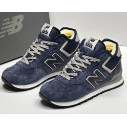 New Balance 574 Mid Navy White зимние
