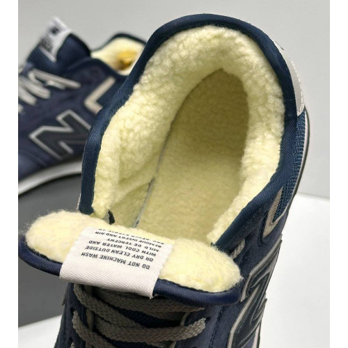 New Balance 574 Mid Navy White зимние