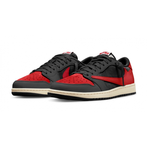 Кроссовки Travis Scott x Air Jordan 1 Retro Low OG Bred