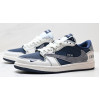 Кроссовки Travis Scott x Dior Nike Air Jordan 1 Low Navy Blue
