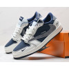 Кроссовки Travis Scott x Dior Nike Air Jordan 1 Low Navy Blue