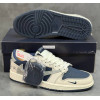 Кроссовки Travis Scott x Dior Nike Air Jordan 1 Low Navy Blue