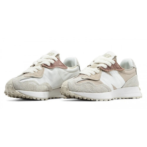 Кроссовки New Balance 327 White Pink Beige