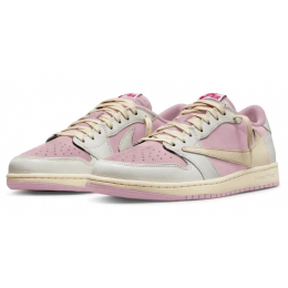 Nike Travis Scott x Air Jordan 1 Low Sail Shy Pink