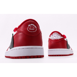 Travis Scott x Air Jordan 1 Retro Low Red White Black