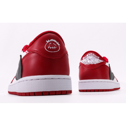 Travis Scott x Air Jordan 1 Retro Low Red White Black