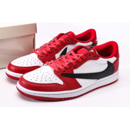 Travis Scott x Air Jordan 1 Retro Low Red White Black