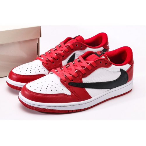 Travis Scott x Air Jordan 1 Retro Low Red White Black