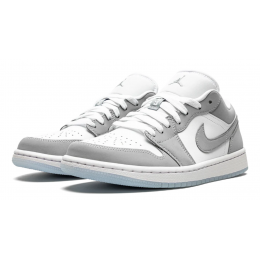 Кроссовки Nike Air Jordan 1 Low White Wolf Grey