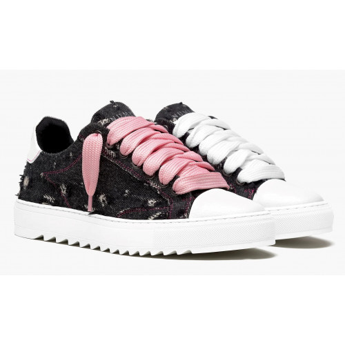 Кеды Numeris Atelier Pink Black Denim