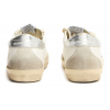 Golden Goose Superstar White Grey Gold Glitter