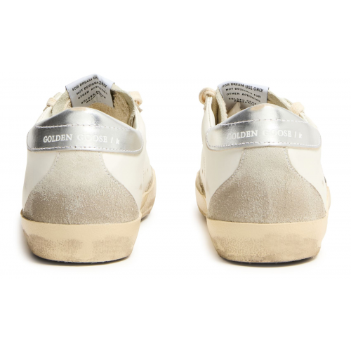 Golden Goose Superstar White Grey Gold Glitter