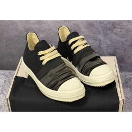Кеды Rick Owens DRKSHDW Hustler Low Denim Black White