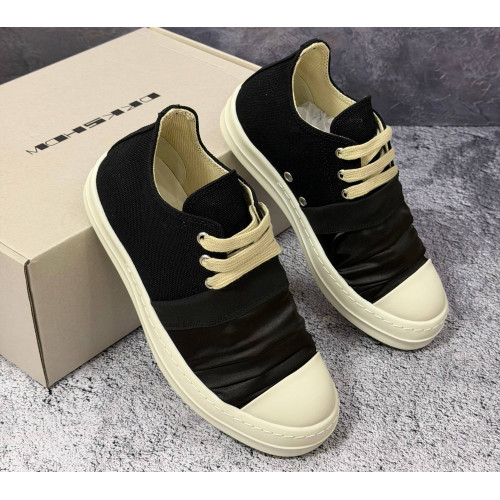 Кеды Rick Owens DRKSHDW Hustler Low Denim Black White