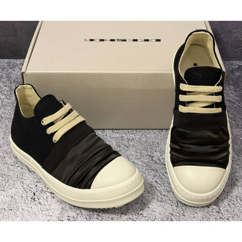 Кеды Rick Owens DRKSHDW Hustler Low Denim Black White