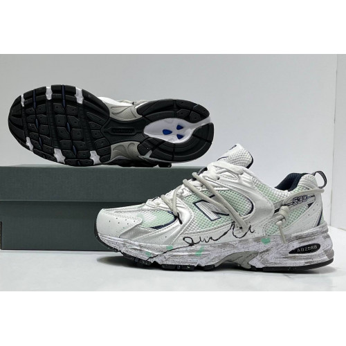 New Balance 530 Custom White Silver Navy