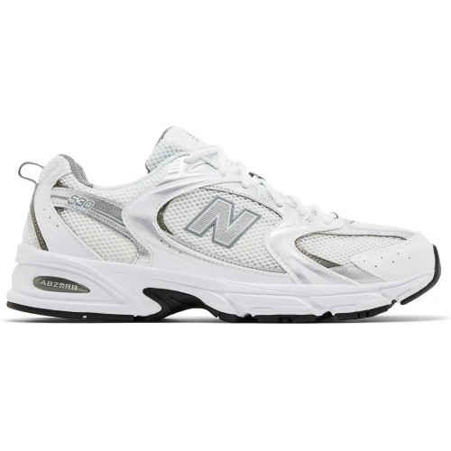 New Balance 530 White Silver Metallic