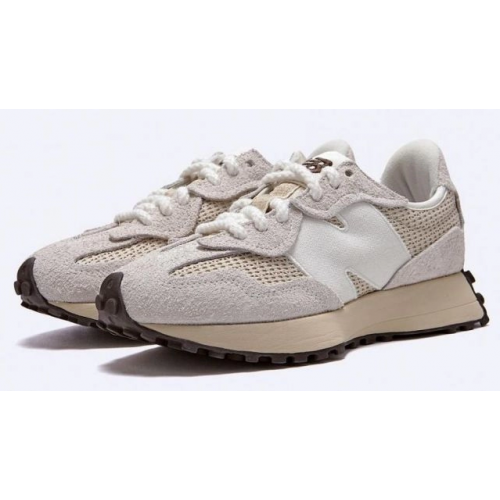New Balance 327 Cream Brailed