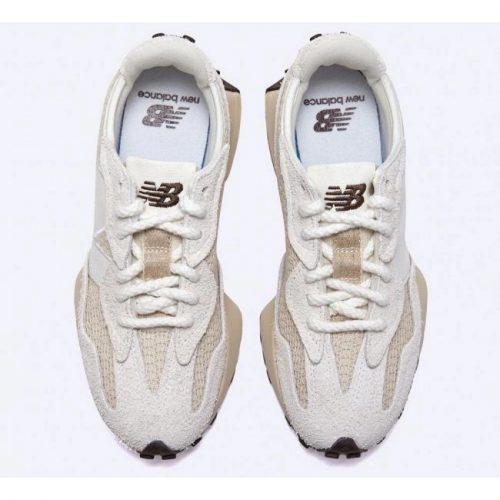 New Balance 327 Cream Brailed