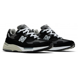 New Balance 992 Made In USA Black Grey White