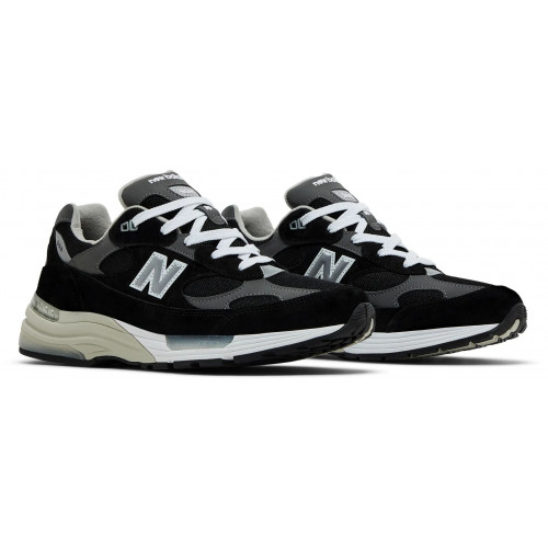 New Balance 992 Made In USA Black Grey White