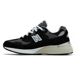 New Balance 992 Made In USA Black Grey White