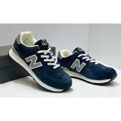 New Balance 574 Dark Navy Grey