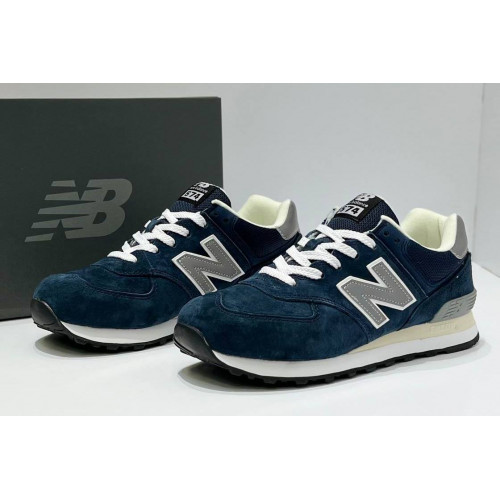 New Balance 574 Dark Navy Grey