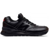 New Balance 574 Leather Black Red