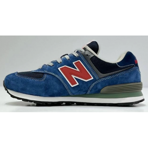 New Balance 574 Blue Black Red