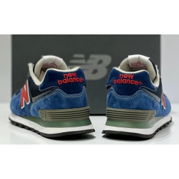 New Balance 574 Blue Black Red