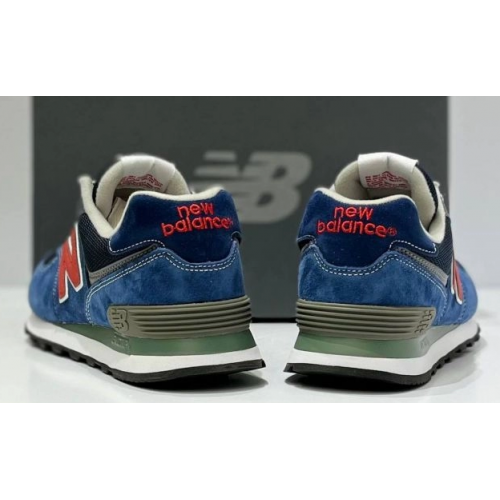 New Balance 574 Blue Black Red