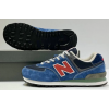 New Balance 574 Blue Black Red