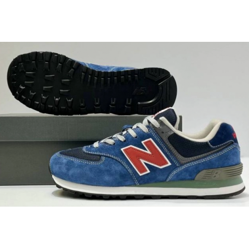 New Balance 574 Blue Black Red