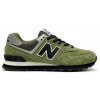 New Balance 574 Suede Green Black