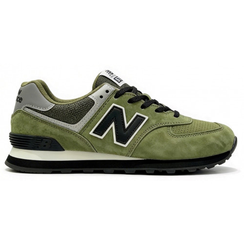 New Balance 574 Suede Green Black