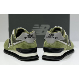 New Balance 574 Suede Green Black