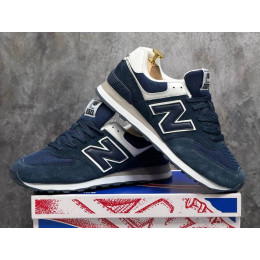 New Balance 574 Navy Blue White