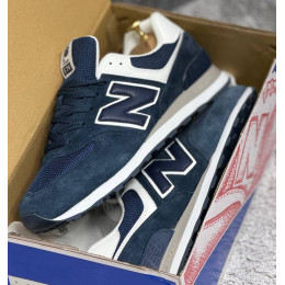 New Balance 574 Navy Blue White