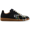 Maison Margiela Replica Low Paint Splatter Black Pollock