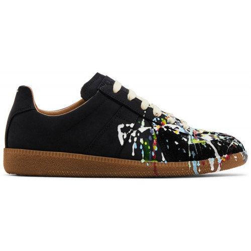 Maison Margiela Replica Low Paint Splatter Black Pollock