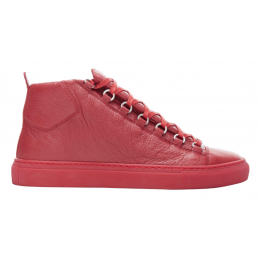 Кроссовки Balenciaga Arena High Shiny Red