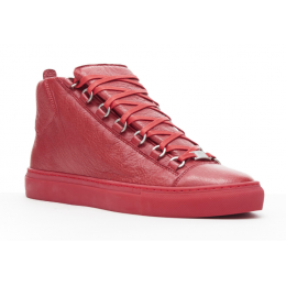 Кроссовки Balenciaga Arena High Shiny Red