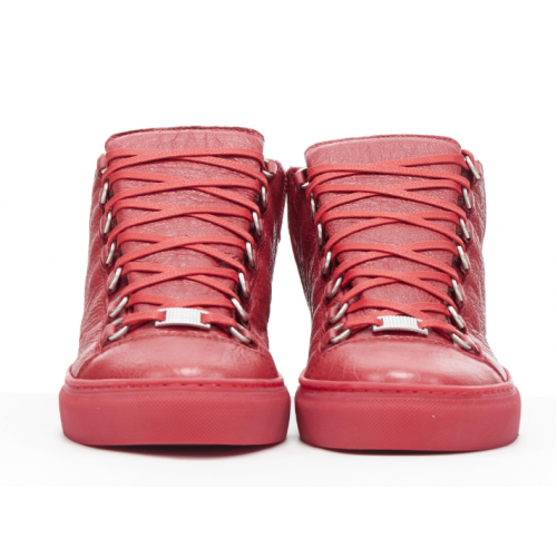 Кроссовки Balenciaga Arena High Shiny Red